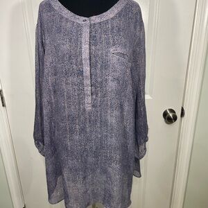 Premise Lavender Textured Tunic Size 3X CB-40
